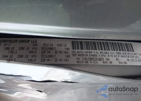 2012 Jeep Compass Sport z USA, uszkodzony, nr VIN 1C4NJCBA5CD518872